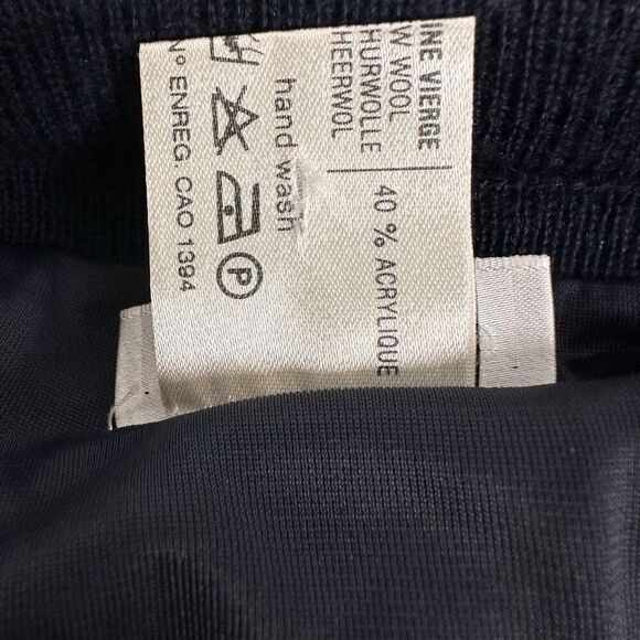 RODIER Womens Classic Dark Blue Medium Wool Blend Pull On Skirt - Picture 7 of 7